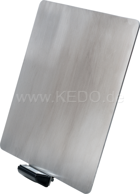 Kedo Universal License Plate Holder incl LED license plate light ( 'e-approved), stainless steel 2mm, size 180x200mm | 63031