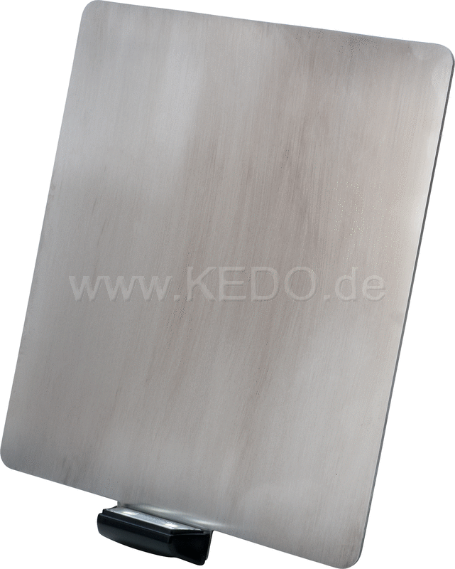 Kedo Universal License Plate Holder incl LED license plate light ( 'e-approved), stainless steel 2mm, size 180x200mm | 63031