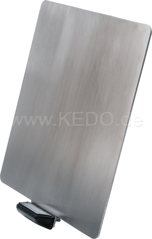 Kedo Universal License Plate Holder incl LED license plate light ( 'e-approved), stainless steel 2mm, size 180x200mm | 63031