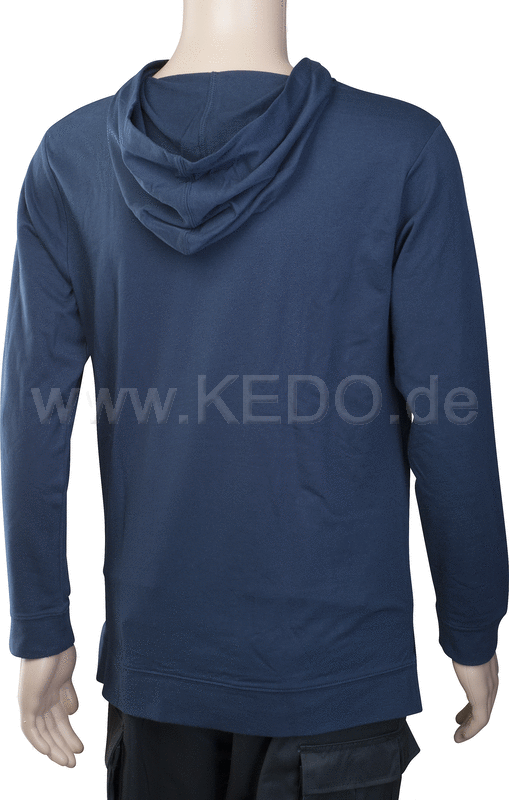 Kedo KEDO' Team Hoodie, size XL, dark blue, belly bag, light fabric thickness 186g / m² (60% cotton / 40% polyester) | 70051XL