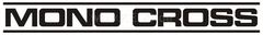 Kedo Decal 'MONO CROSS' Black, 272x31mm, design Following the colored models of Yamaha, 1 piece | 80105S