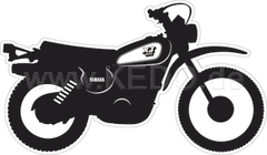 Kedo XT500'88 stickers, stylized '88 -'89 model, glossy black, size approx. 100x58, 1 piece | 80170-88S