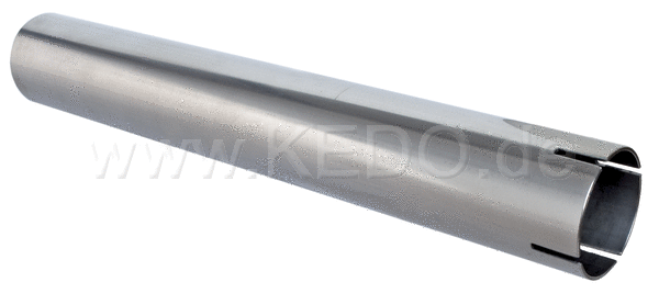 Kedo Header Pipe Extension, Stainless Steel, Length 300mm, Diam. 41.5mm / 44.5mm, Onesided fourfold Slotted | 90132