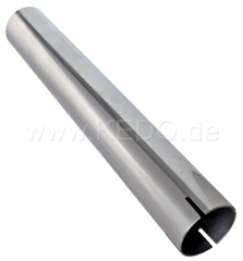 Kedo Header Pipe Extension, Stainless Steel, Length 300mm, Diam. 41.5mm / 44.5mm, Onesided fourfold Slotted | 90132