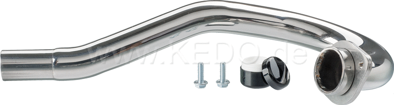 Kedo Header Pipe Stainless Steel incl Flange, Bolts and Mounting paste size like OEM, without heat shield mounting threads, not street legal | 91313F