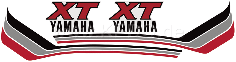 Kedo Fuel Tank Decal Red / Silver / Anthracite, Right & Left | 92085