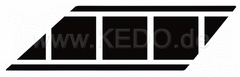 Kedo Fender Decal Black / White | 92093