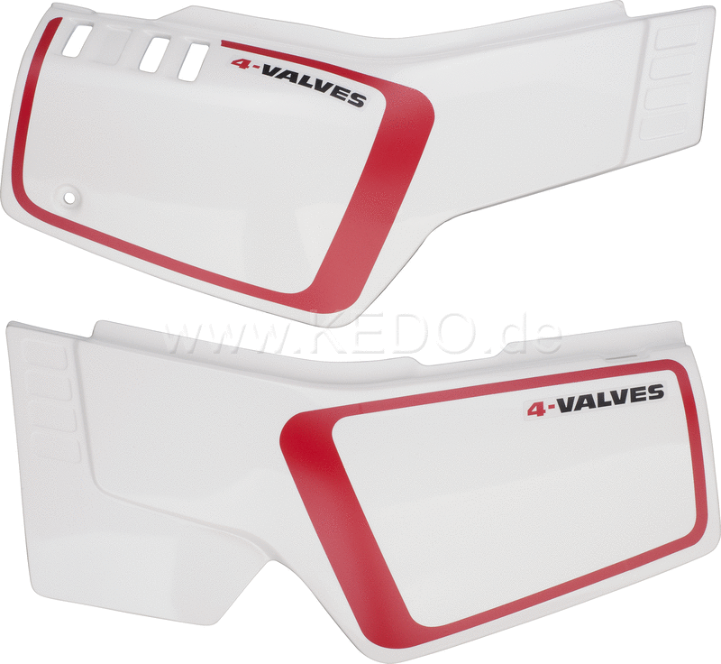 Kedo Decal Set for Side covers, one pair for right and left, contains single stripes and lettering, (sticker, decal template = Type 3EW) | 92099