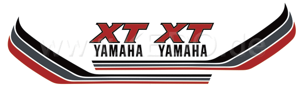 Kedo Fuel Tank Decal Red / Silver / Dark Gray, 1 pair (Replica) | 92120