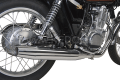 Kedo SR500 DragPipe silencers incl Catalytic Converter, Stainless Steel polished, Vehicle Type approv, incl.. Clamp (Please order Gasket 91310 at the same time) | 93607
