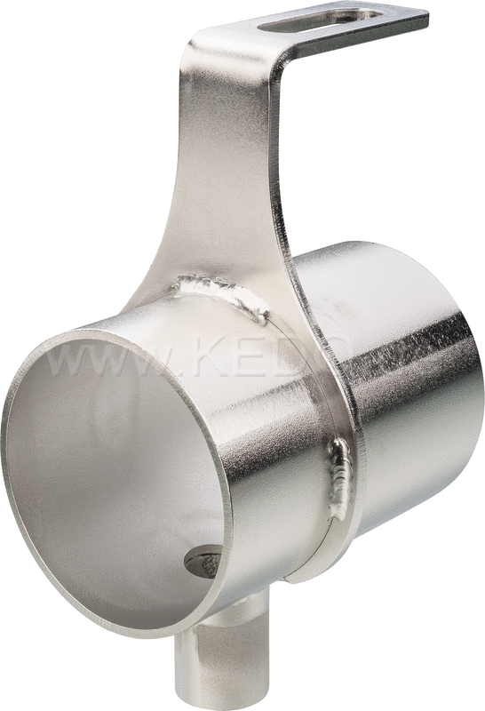 Kedo Air Filter Mounting / Air Intake Tract- Extension for Racing Air Filter (54mm, E.G. item 91372), stainless steel, with black engine ventilation pants | KTH-10049