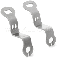 Kedo Indicator bracket on rear fenders, stainless steel without grinding line, 1 pair, suitable for indicators with M6 / M8 / M10 bolt, M6 fastening | KTH-10095