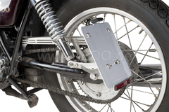 Kedo Side Mount License Plate Bracket 'Pur', including LED license plate illumination and e-approved reflector, stainless steel / aluminum incl mounting material. | KTH-10097