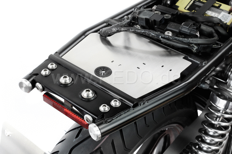 Kedo mudguard Eliminator "fenderless" tidy and minimalist rear, reliable protection of the electrical system, integrated cable guide, stainless steel | KTH-10149
