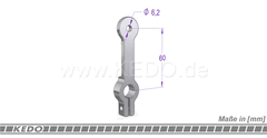 Kedo Horn Bracket, unobtrusive mounting of the horn for a tidy front, so for the original horn, black aluminum, M6 mounting hole | KTH-10173