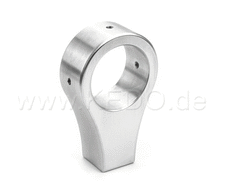 Kedo Mirror Bracket "upside-down", aluminum, innovative mounting position, for 22mm handlebars, M10x1,25 mirror thread, width 16mm | TH-10098.2