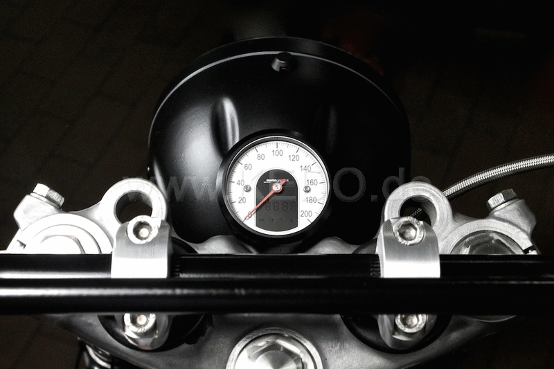 Kedo Speedo bracket for Motoscope Tiny, stainless steel, black coated, including mounting material. | TH-10100.1