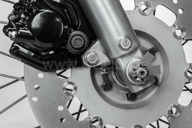 Kedo Bracket for Motoscope magnetic sensor, stainless steel black coated, assembly on the left brake caliper bracket | TH-10113.1