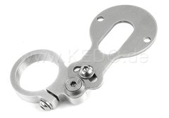 Kedo Speedometer Fork Bracket "Eco", assembly of a mini instrument on 36mm fork tube, stainless steel bracket, clamp aluminum | TH-10161.1