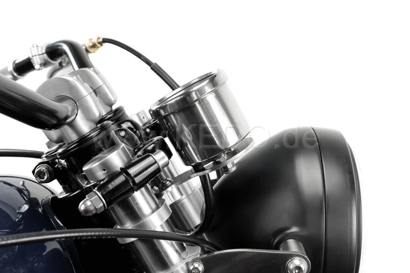 Kedo Speedometer Fork Bracket "Eco", assembly of a mini instrument on 35mm fork tube, stainless steel bracket, clamp aluminum | TH-10161.4