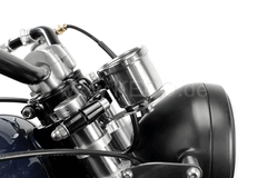 Kedo Speedometer Fork Bracket "Eco", assembly of a mini instrument on 35mm fork tube, stainless steel bracket, clamp aluminum | TH-10161.4