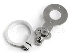 Kedo Speedometer bracket for a "Motoscope Tiny" assembly on 36mm fork tube, aluminum and stainless steel, various positions possible, unique design | TH-10162.1