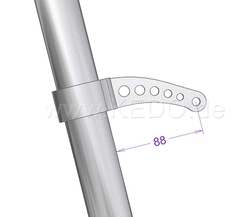 Kedo headlight bracket "Bored", high strength aluminum and stainless steel, aesthetic assembly of your headlamp with lateral fastening and M8 uptake | TH-10166.3