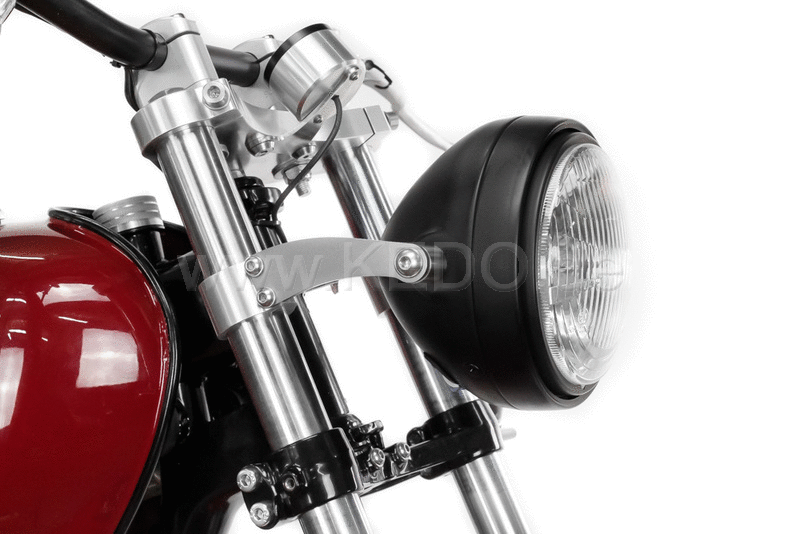 Kedo headlight bracket "pure", high strength aluminum and stainless steel, aesthetic assembly of your headlamp with lateral fastening and M8 uptake | TH-10167