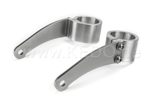 Kedo headlight bracket "pure", high strength aluminum and stainless steel, aesthetic assembly of your headlamp with lateral fastening and M8 uptake | TH-10167