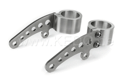 Kedo headlight bracket and turn signal support "Bored", aluminum and stainless steel, for headlights with side mounting M8 and Recording | TH-10170.3