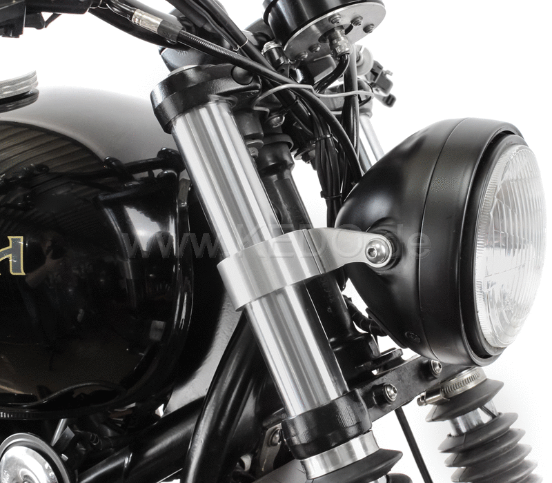 Kedo Head Light Bracket Super-Short "Pure", aluminum & stainless steel, aesthetic mounting headlights with M8 side mounting | TH-10199.1