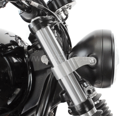 Kedo Head Light Bracket Super-Short "Pure", aluminum & stainless steel, aesthetic mounting headlights with M8 side mounting | TH-10199.1