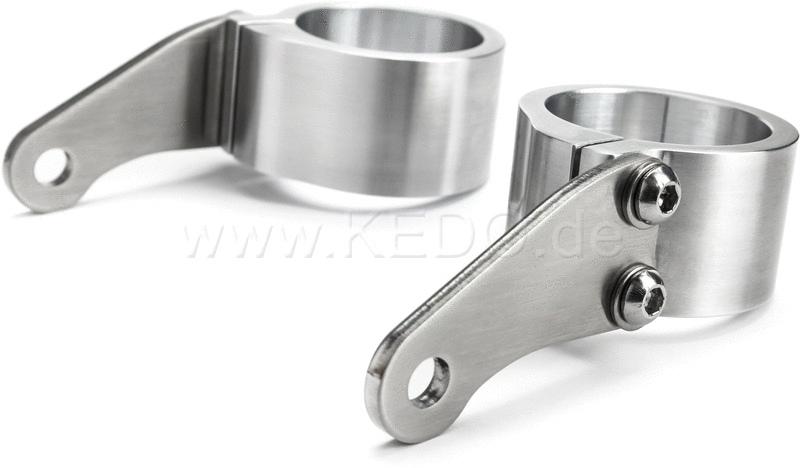 Kedo Head Light Bracket Super-Short "Pure", aluminum & stainless steel, aesthetic mounting headlights with M8 side mounting | TH-10199.1