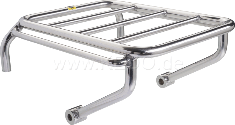 Kedo Mini Pannier Rack, Stainless Steel, Blank, Wrenchmonkees / GibbonSlap style, including mounting material, size 245x180mm | WM0010