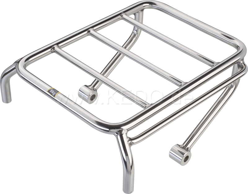 Kedo Mini Pannier Rack, Stainless Steel, Blank, Wrenchmonkees / GibbonSlap style, including mounting material, size 245x180mm | WM0010