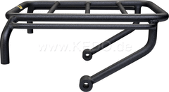 Kedo Mini Pannier Rack, Stainless Steel, Wrenchmonkees / GibbonSlap-style, black-coated, including mounting material, size 245x180mm | WM0010S