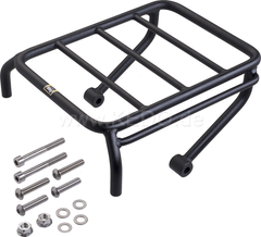Kedo Mini Pannier Rack, Stainless Steel, Wrenchmonkees / GibbonSlap-style, black-coated, including mounting material, size 245x180mm | WM0010S