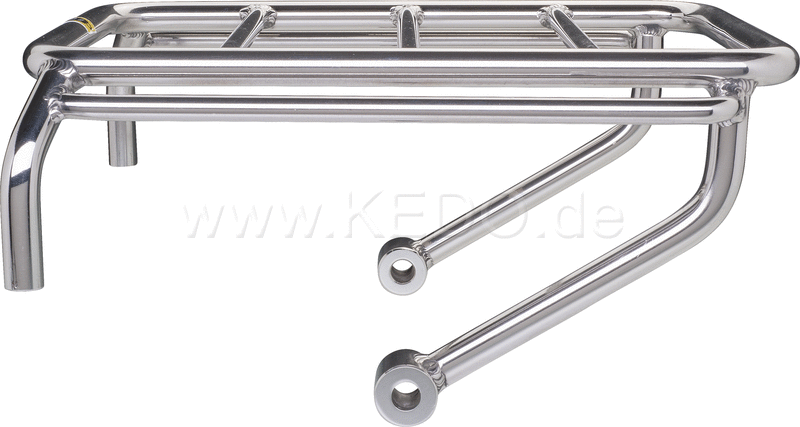 Kedo Mini Pannier Rack, Stainless Steel, Blank, Wrenchmonkees / GibbonSlap style, including mounting material, size 245x180mm | WM0010