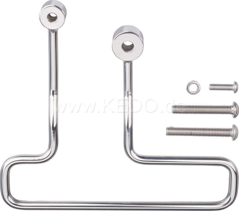 Kedo pannier rack (LH only), Stainless Steeel, Blank, Wrenchmonkee / GibbonSlap-Style | WM0020