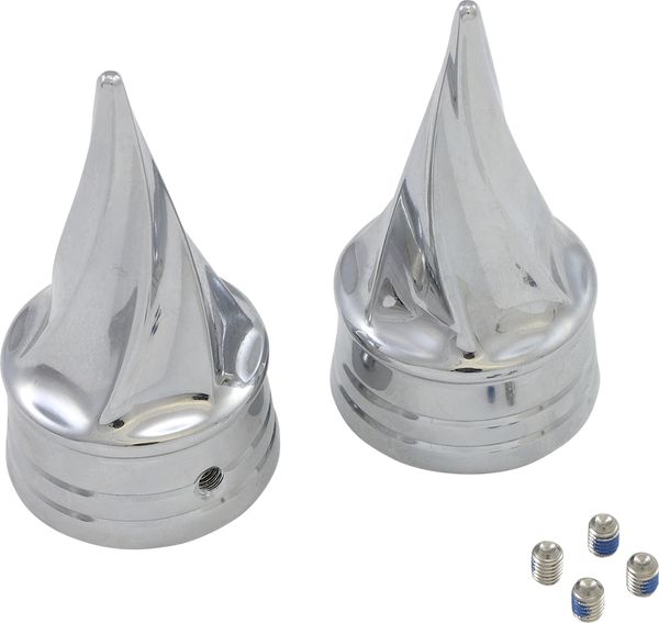 KURYAKYN AXLE CAPS TWISTED CHROME | 1219