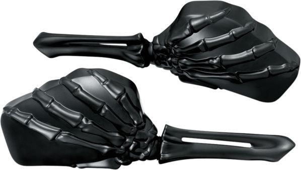 KURYAKYN SKELETON HAND MIRRORS WITH BLACK STEMS AND BLACK HEADS | 1758
