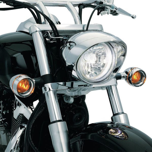 KURYAKYN DEEP DISH BEZELS WITH SMOKE LENSES AND AMBER BULBS | 2270