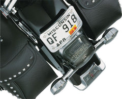 KURYAKYN LICENSE PLATE FRAME CURVED LAYDOWN BLACK | 3148