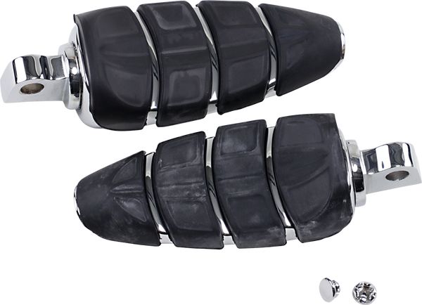 KURYAKYN FOOTPEGS KINETIC WITH MALE MOUNT ADAPTERS CHROME | 4316
