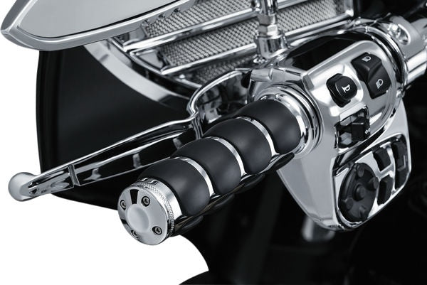 KURYAKYN ISO-GRIPS FOR DUAL CABLE THROTTLE CHROME | 6205