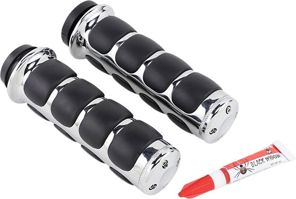 KURYAKYN ISO-GRIPS FOR ELECTRONIC THROTTLE CHROME | 6227