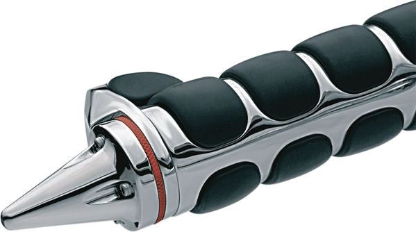 KURYAKYN HANDLEBAR END CAP STILETO CHROME | 6249