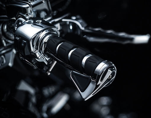 KURYAKYN GRIPS KINETIC FOR ELECTRONIC THROTTLE CHROME | 6352