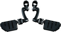 KURYAKYN LONGHORN OFFSET HIGHWAY PEGS WITH 1-1/4" MAGNUM QUICK CLAMP BLACK | 7599