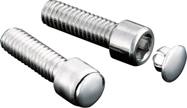 KURYAKYN HOT SPOTS CUSTOM END PLUGS CHROME FOR 1/4" ALLEN BOLTS | 8114